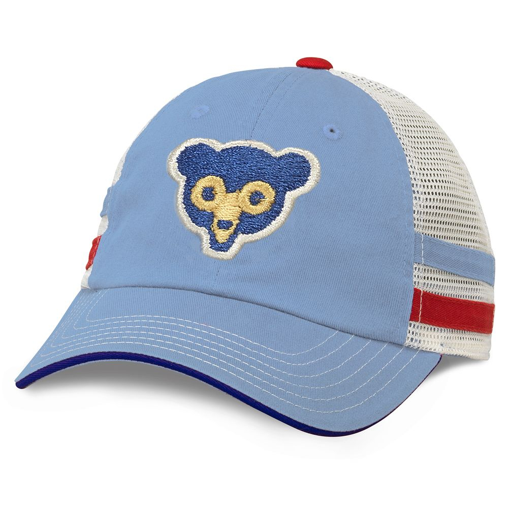 Chicago Cubs 1969 Cooperstown Foundry Striped Trucker serapportantà Chicago Cubs Trucker Hats
