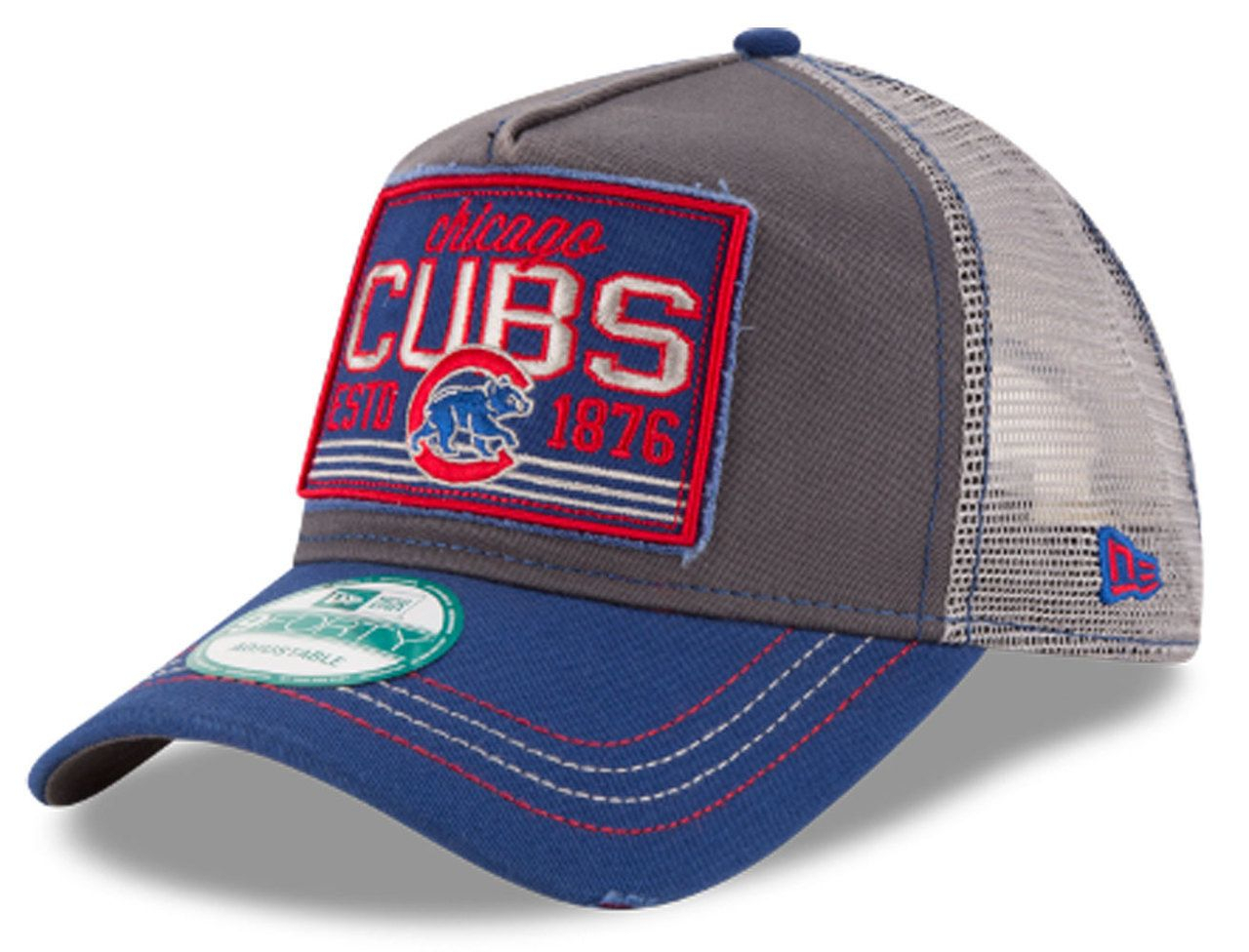 Chicago Cubs Trucker Tear 9Forty Snapback Cap By New Era à Chicago Cubs Trucker Hats