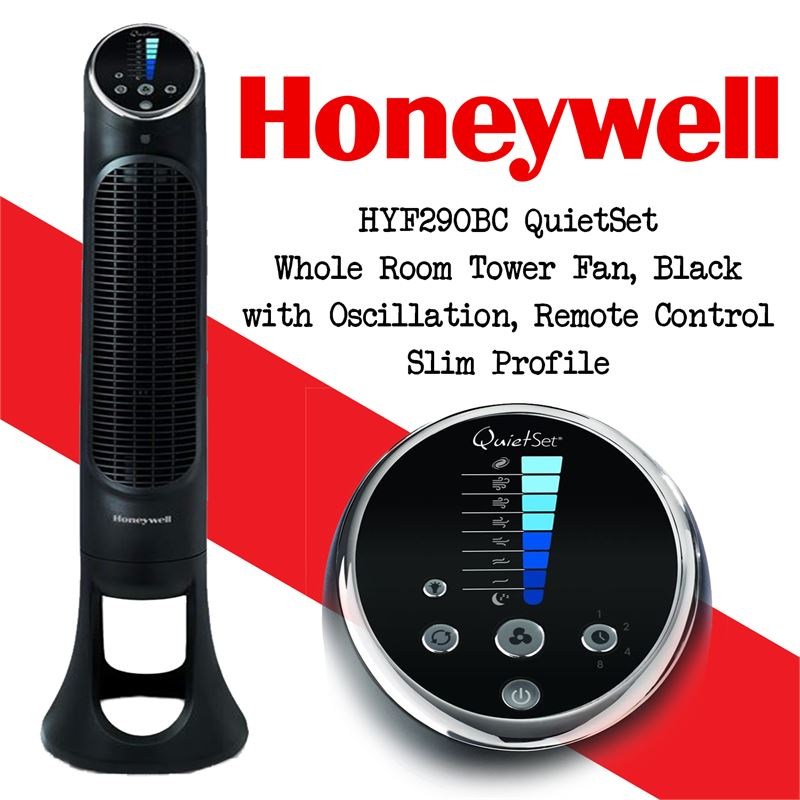 Clearance Depot - New Honeywell Hyf290Bc Quietset Whole serapportantà Honeywell Tower Fan With Remote