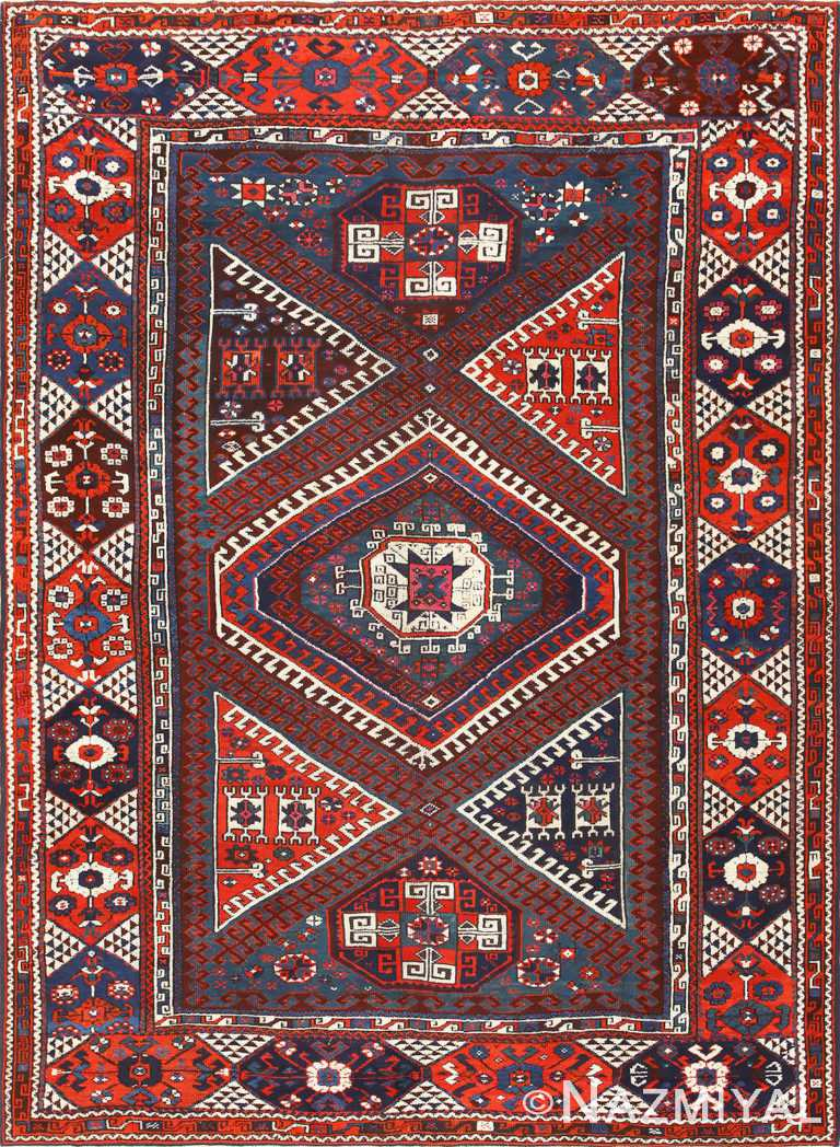 Collectible Tribal Antique Turkish Bergama Rug 48884 By serapportantà Antique Tribal Rugs