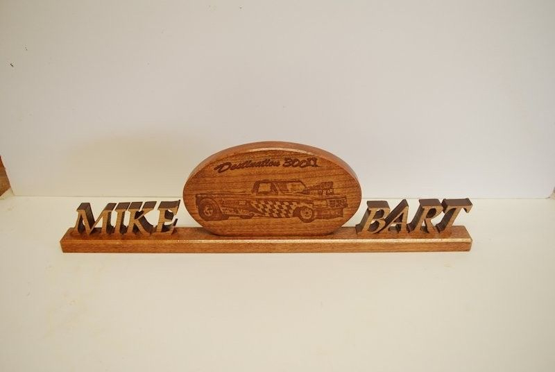 Custom Made Desk Name Plate By Larue Woodworking encequiconcerne Custom Solid Wood Plates