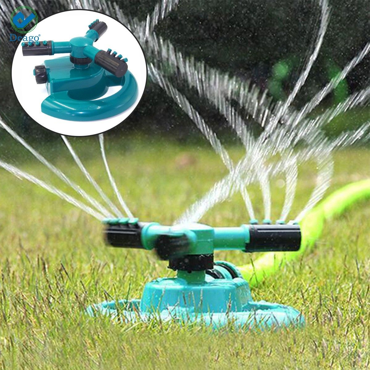 Deago Lawn Sprinkler Automatic Garden Water Irrigation tout Automatic Water Sprayer For Plants