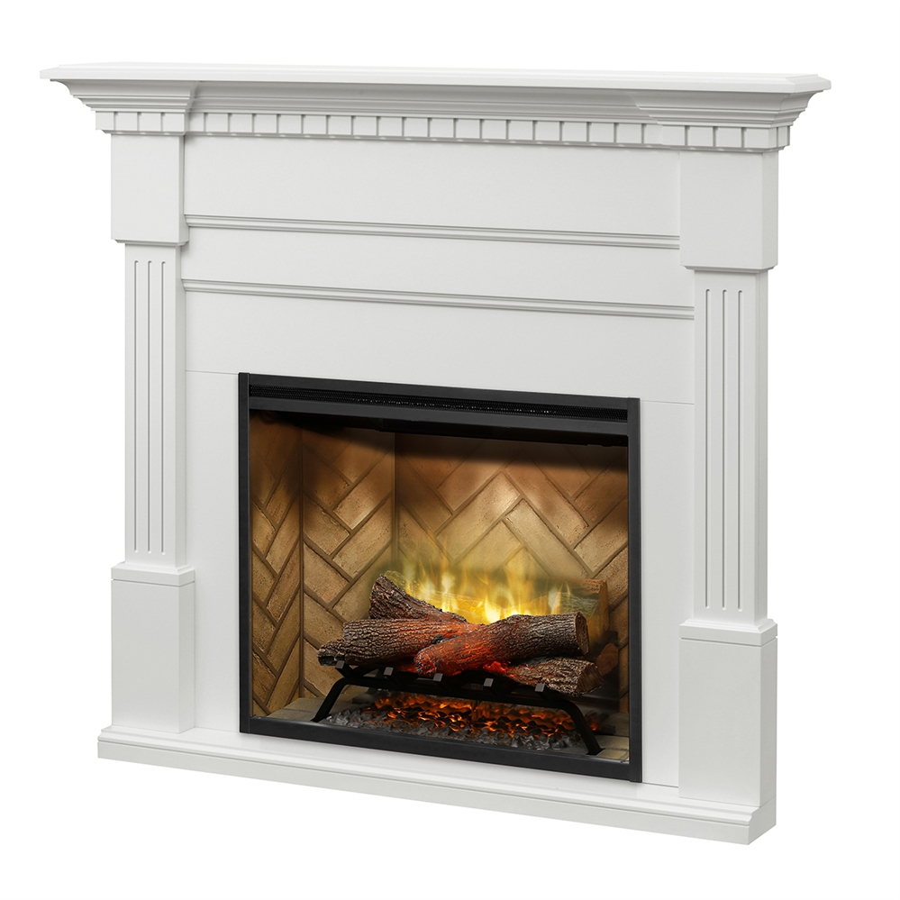 Dimplex Christina Electric Fireplace Package Gds30Rbf-1801W tout Dimplex Fireplace Inserts