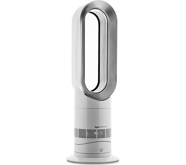 Dyson Am09 Hot &amp;amp; Cool Fan Heater - White Nickel Damaged avec Dyson Fan Heater Am09 Nickel