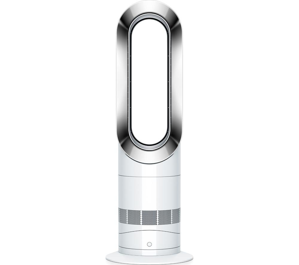 Dyson Am09 Hot &amp;amp; Cool Fan Heater - White Nickel Damaged concernant Dyson Hot Cool Fan Heater Am09 Nickel