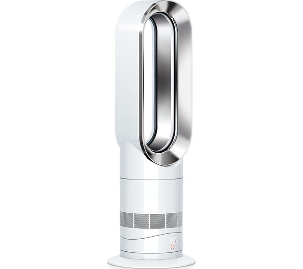 Dyson Am09 Hot &amp;amp; Cool Fan Heater - White Nickel Damaged dedans Dyson Fan Heater Am09 Nickel