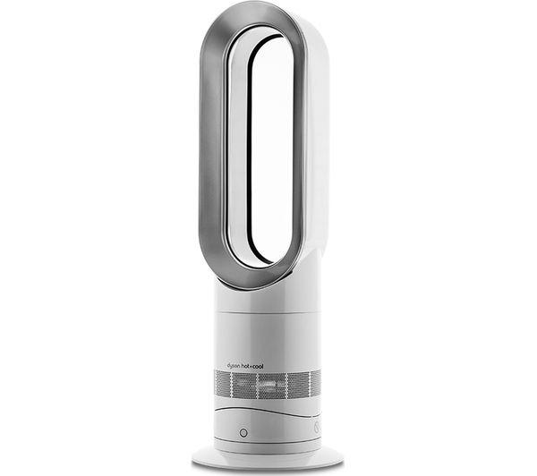 Dyson Am09 Hot &amp;amp; Cool Fan Heater - White Nickel Damaged destiné Dyson Fan Heater Am09 Nickel