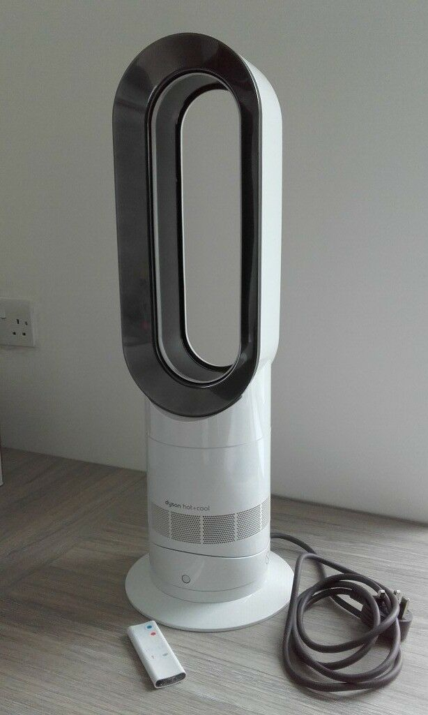 Dyson Am09 Hot+Cool Jet Focus Cooler/Heater White/Nickel concernant Dyson Hot Cool Fan Heater Am09 Nickel