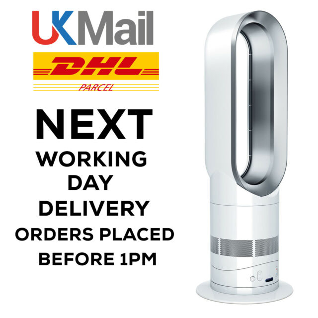 Dyson Am09 Hot+Cool Jet Focus Fan Heater - White/Nickel pour Dyson Hot Cool Am09 Nickel