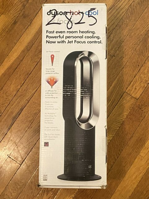 Dyson Hot + Cool Jet Focus Am09 Fan Heater Black/Nickel destiné Dyson Hot Cool Am09 Nickel