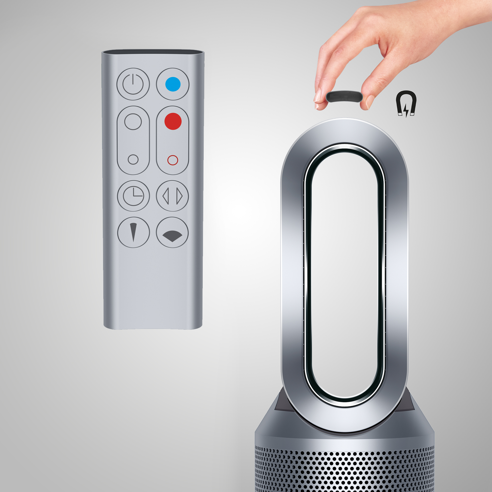 Dyson Hp02 Pure Hot+Cool Link Connected Air Purifier destiné Dyson Pure Hot Cool Air Purifier Silver