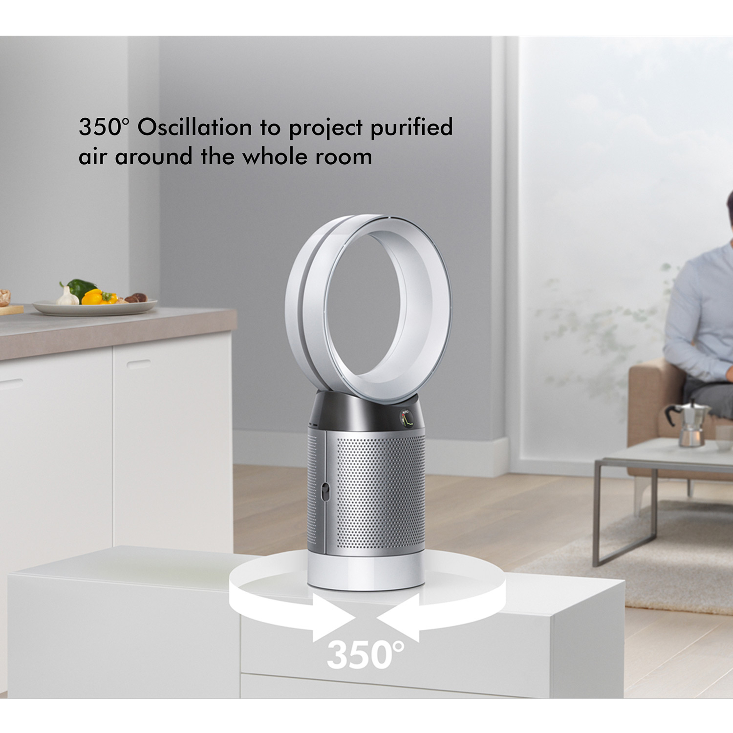 Dyson Pure Cool Desk Fan Dp04 | Best Price &amp; Free Uk Delivery avec Dyson Pure Cool Desk Fan Silver