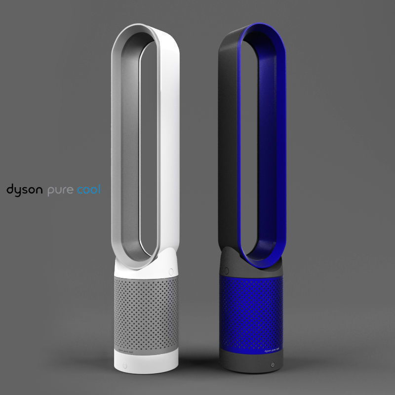 Dyson Pure Cool Link Air Purifier White And Blue 3D serapportantà Dyson Purifier