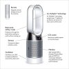 Dyson Pure Hot + Cool Air Purifier Hp04 - White &amp; Silver serapportantà Dyson Pure Cool Silver