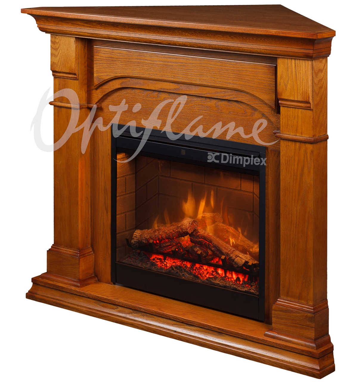 Electric Fireplace Dimplex Oxford Oak (Corner) (26 encequiconcerne Dimplex Corner Fireplace