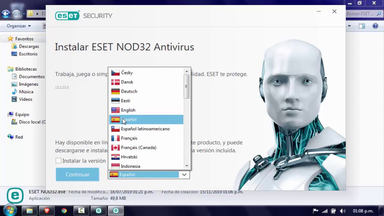 Eset Nod32 Antivirus 2022 Español + Serial Key Crack Patch intérieur Nod32 License Key 2022