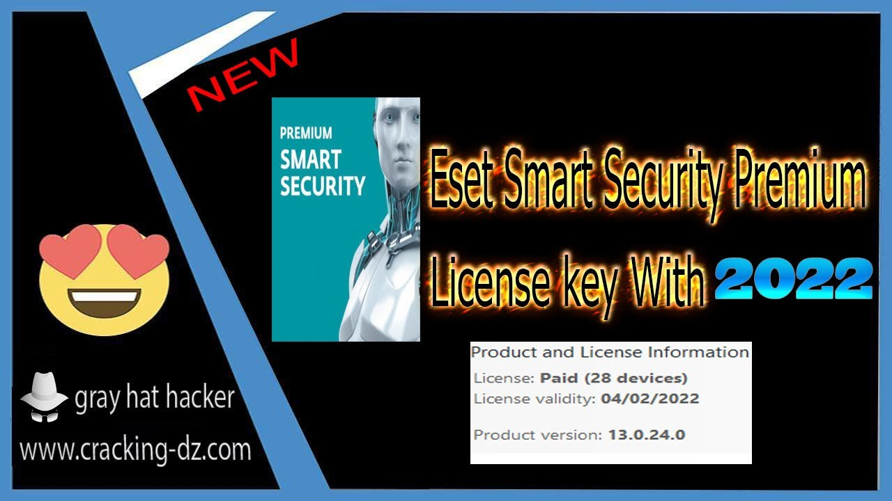 Eset Smart Security Premium 13.0.24 License Key Till 2022 concernant Nod32 License Key 2022
