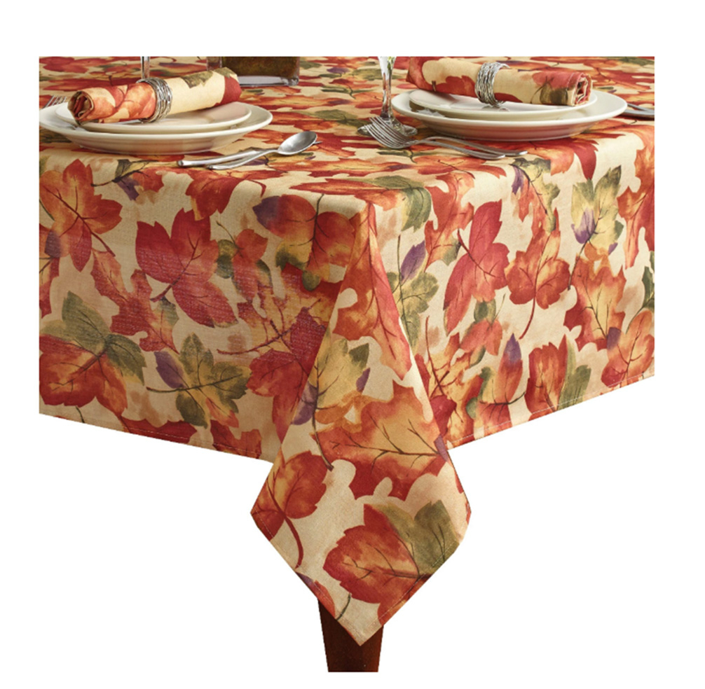 Fall Leaves Rectangle Tablecloth 60 X 102 Harvest Festival dedans Rectangle Tablecloth