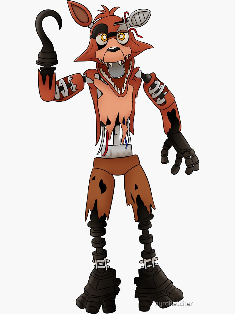 &amp;quot;Fnaf Withered Foxy&amp;quot; Sticker By Nyrofletcher | Redbubble concernant Withered Foxy