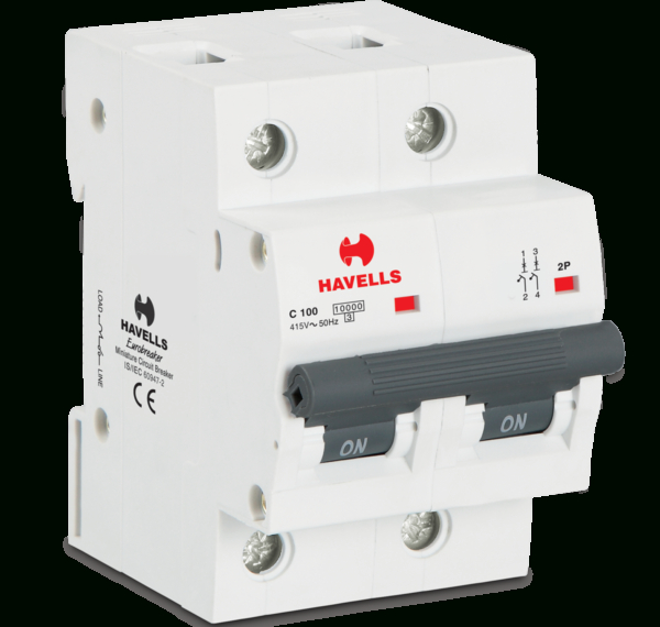 Havells Higher Rating Mcb Dp 100 A - Power Link intérieur Dp Mcb