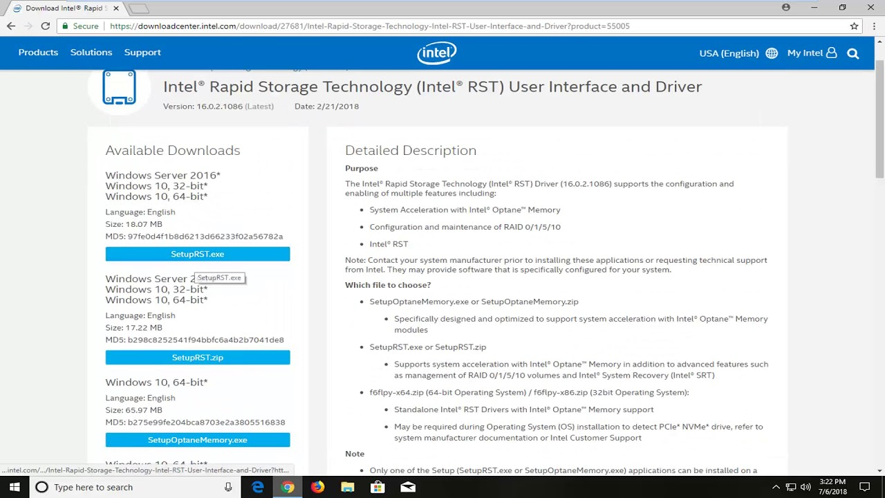 How To Download Intel Rapid Storage Technology Driver In dedans Intel Rapid Storage Technology Driver