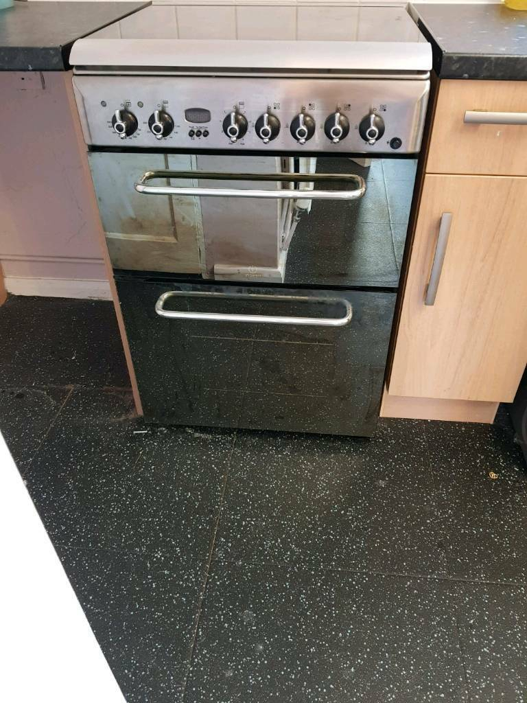 Indesit Kdp60Ses Dual Fuel Cooker - Stainless Steel | In avec Indesit Oven