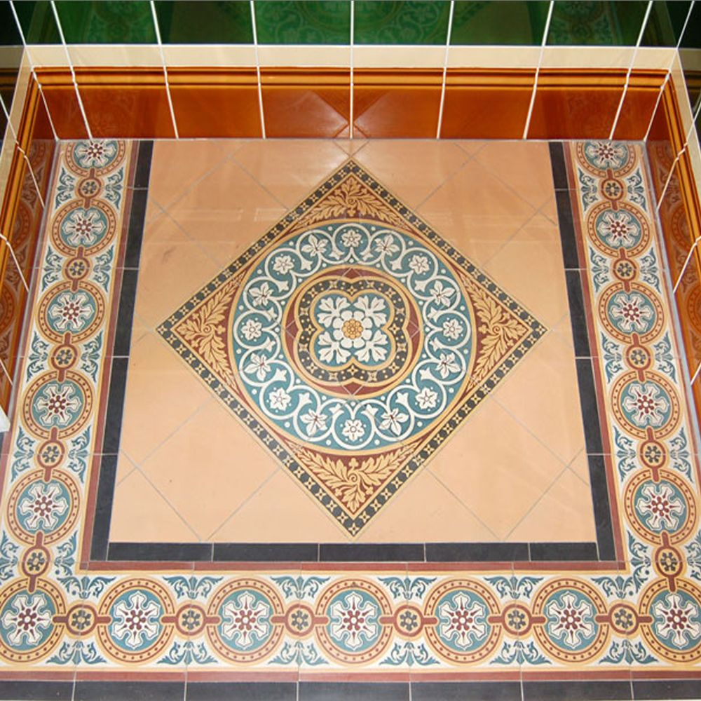 Jacks Field Mosaic Floor Tiles Inset (Centre) pour Mosaic Tile Floor