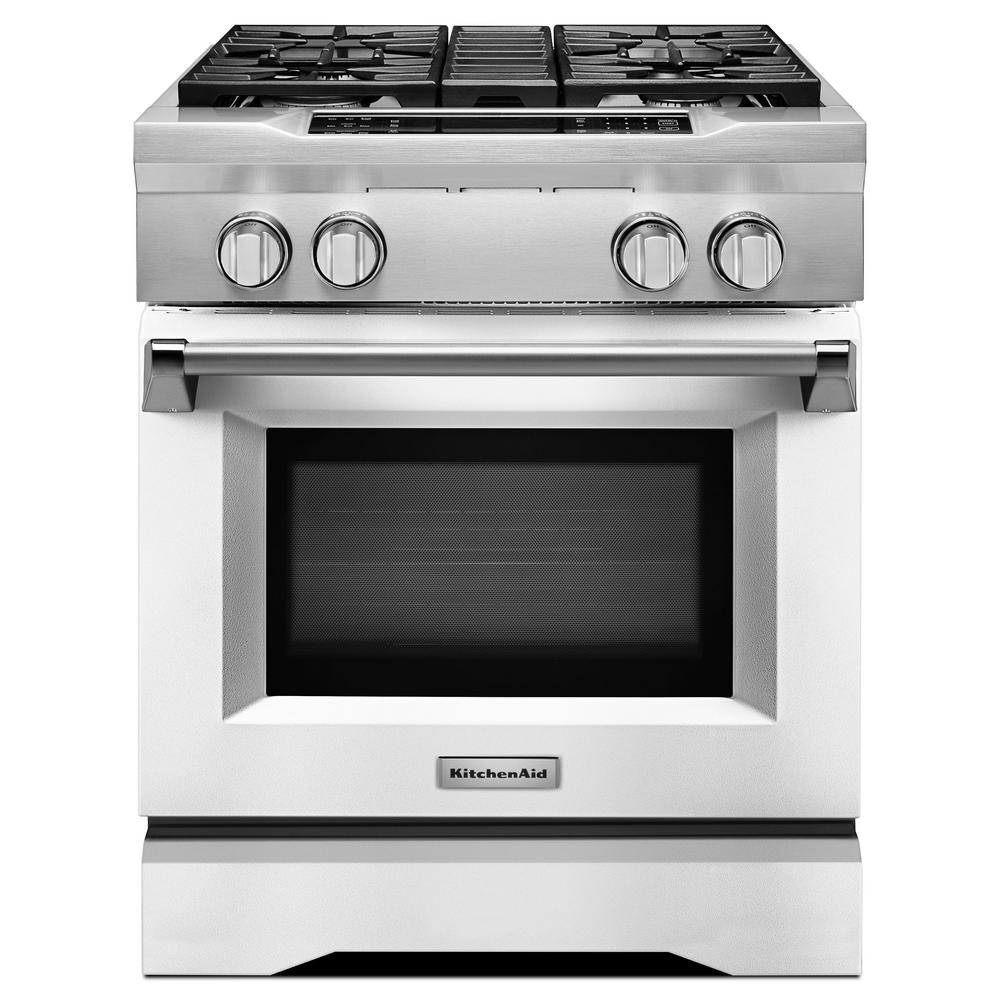 Kitchenaid 30 In. 4.1 Cu. Ft. Dual Fuel Range With dedans Kitchenaid Hob