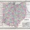 Large Detailed Old Administrative Map Of Ohio State - 1855 concernant Osu Maps