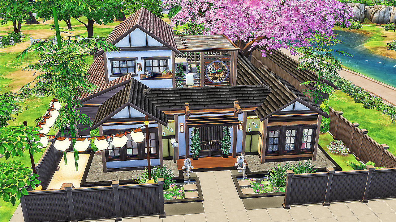 Laznye - Japanese House | Sims 4 $ 99 919 | 30 X 20 No à Sims 4 Houses