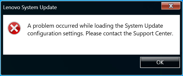 Lenovo System Update: A Problem Occured While Loading The encequiconcerne Lenovo System Update