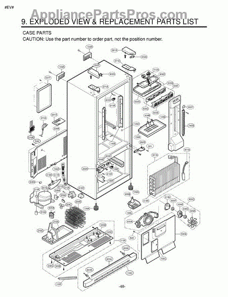 Lg Ebr36222901 Pcb Assembly,Main - Appliancepartspros concernant Lg Refrigerator Parts