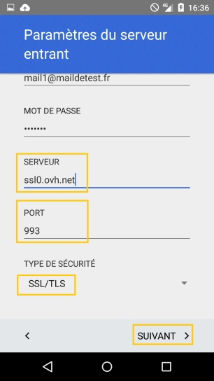 Mail Mutualisé : Guide Configuration D'Un Téléphone Mobile destiné Ovh Webmail