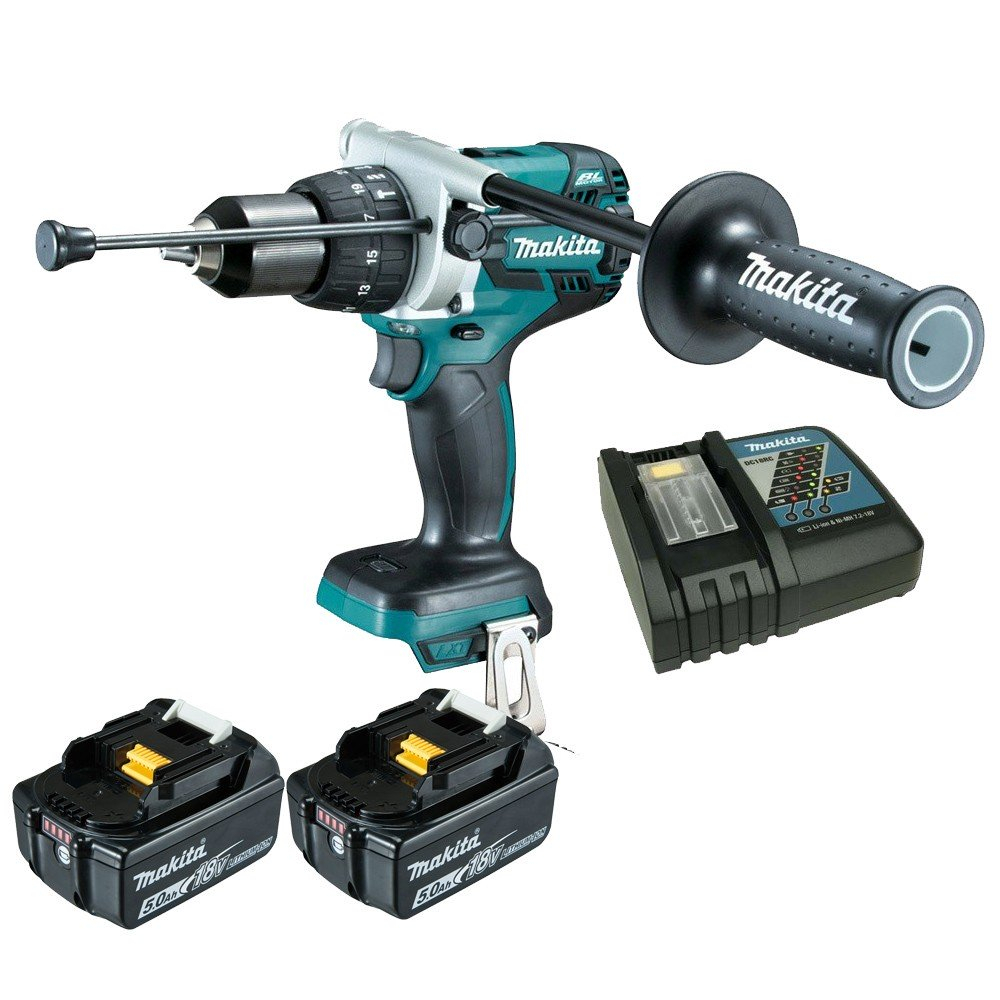 Makita 18V Brushless Hammer Drill 5.0Ah Set Dhp481Rte encequiconcerne Makita Drill