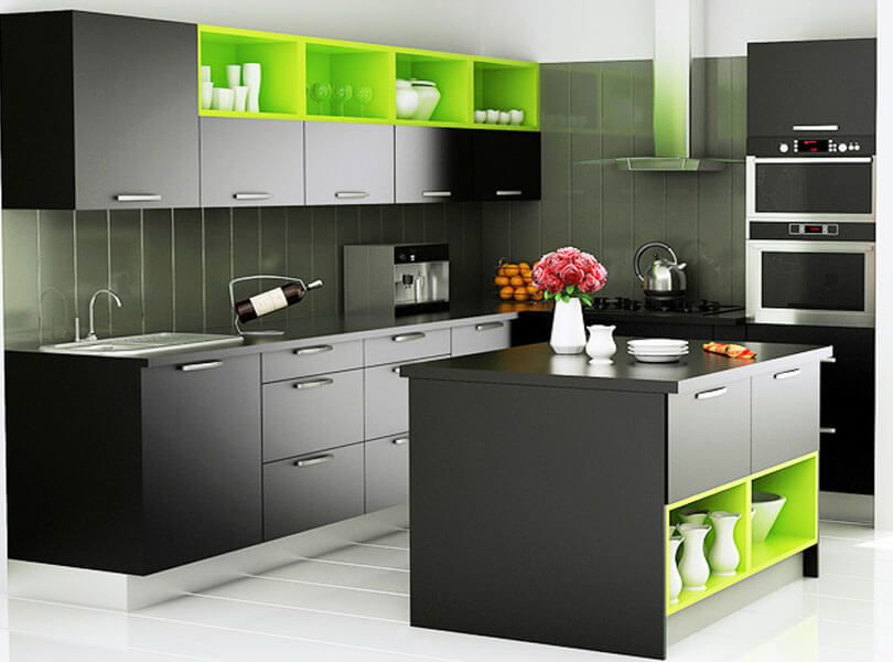Modular Kitchen Design Ideas For Indian Homes | Modular avec Modular Kitchen Colours