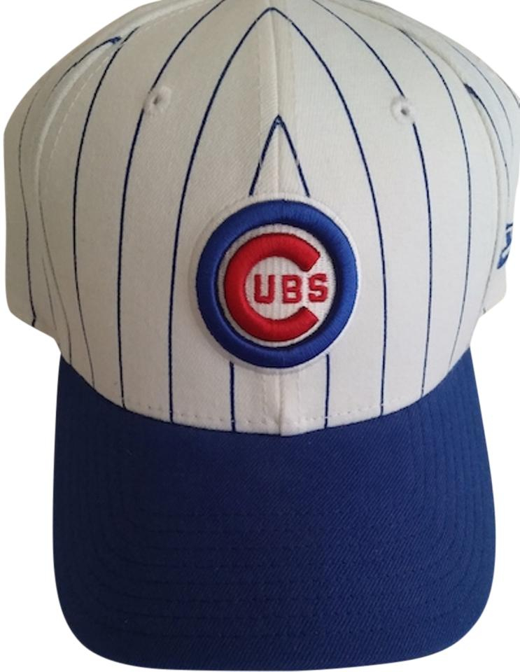New Era Blue And Off White Chicago Cubs Pinstripes destiné Chicago Cubs Hats