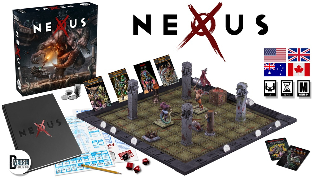 Nexus Arena Combat Board Game Up On Kickstarter - Tabletop serapportantà Boardgamearena
