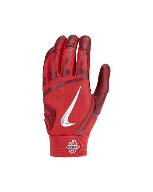 Nike Huarache Elite Baseball Batting Gloves In Red For Men serapportantà Nike Softball Batting Gloves