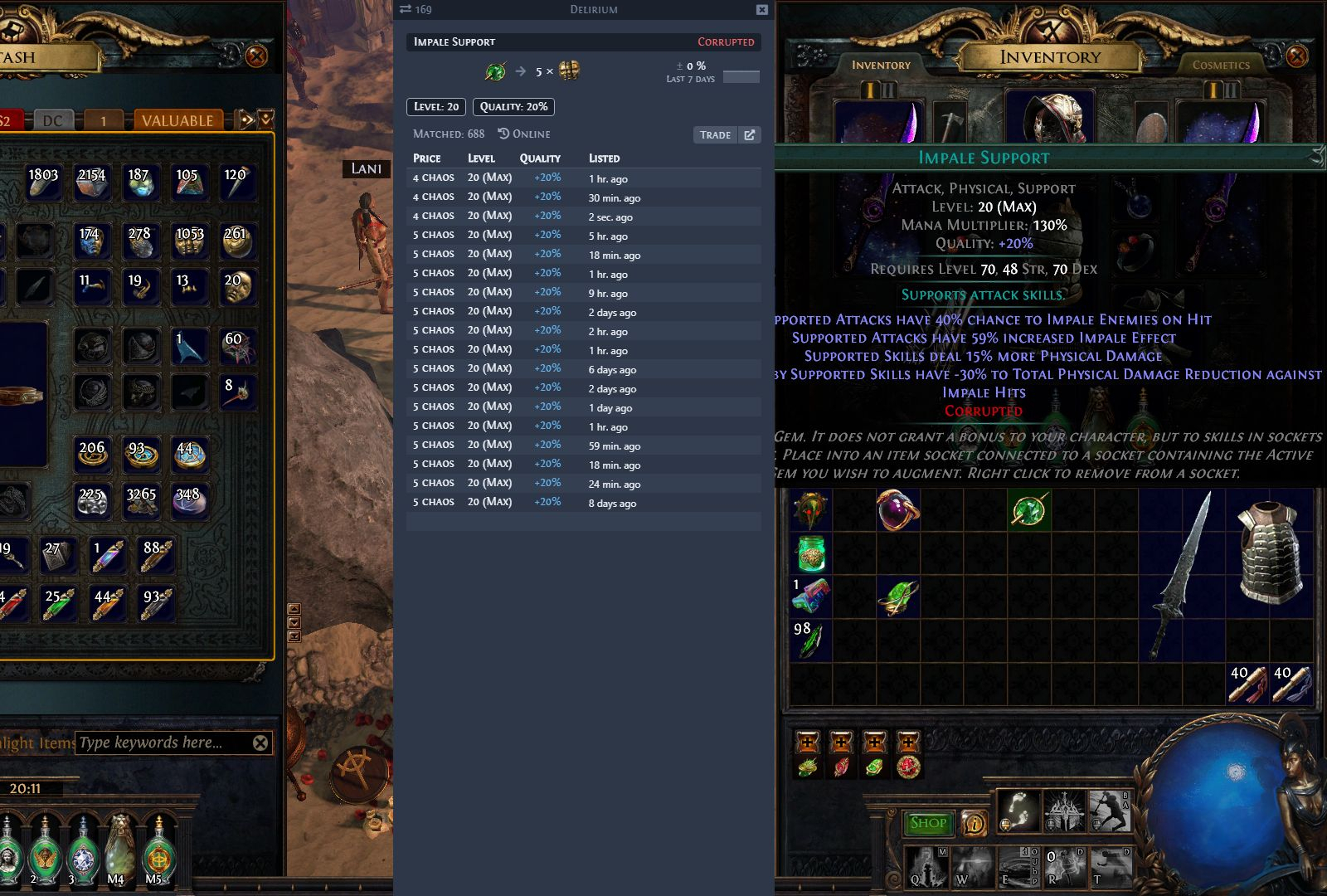 Path Of Exile - Cinco Días En avec Awakened Poe Trade