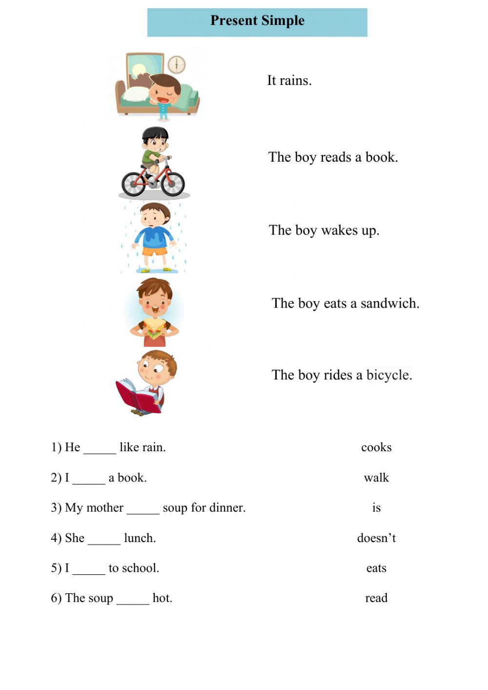 Present Simple Tense Online Pdf Exercise For Grade 2 intérieur Present Simple Exercises