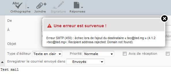 Probleme Smtp 450 Sur Roundcube Et Formulaire Web - Emails tout Roundcube Ovh