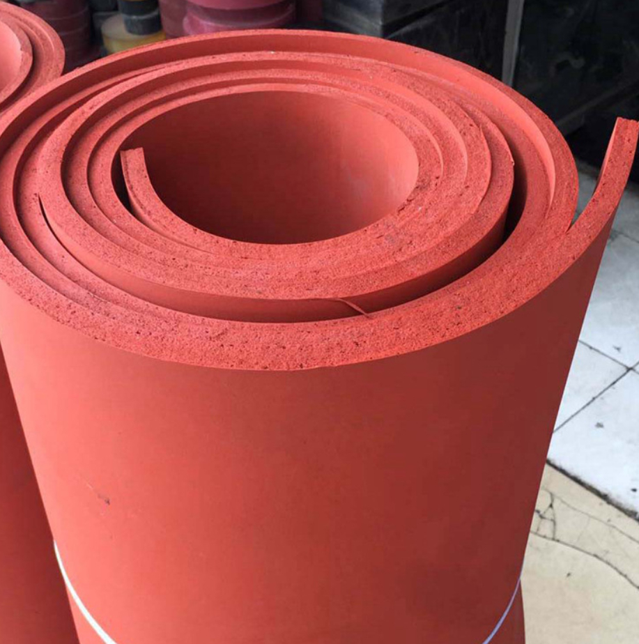 Red Silicone Sponge Sheet encequiconcerne Hydraulic Hot Press High Temprature Silicon Rubber Sheet