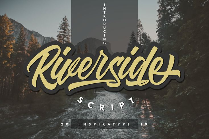 Riverside Free Font · 1001 Fonts | Script Fonts, Riverside serapportantà 1001 Fonts