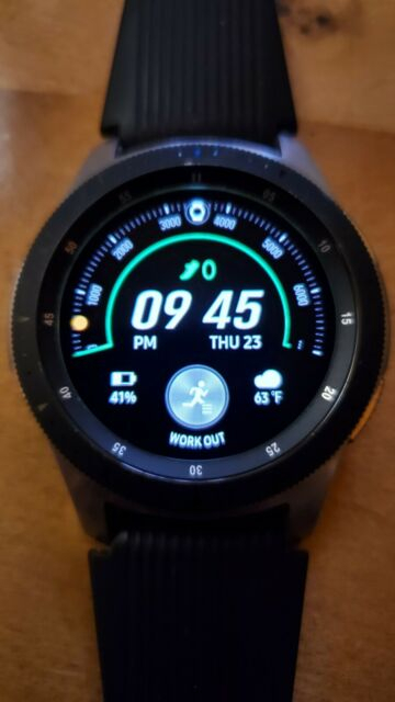 Samsung Galaxy Watch 46Mm Silver Smart Watch Verizon pour Verizon Samsung Watch