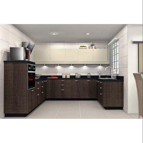 Sleek World Wooden U Shaped Modular Kitchen, Rs 130000 dedans Simple Modular Kitchen Price