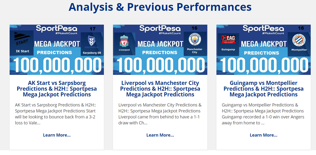 Sportpesa Megajackpot Prediction ᐉ Sportpesa Mega Jackpot avec Jackpot Prediction