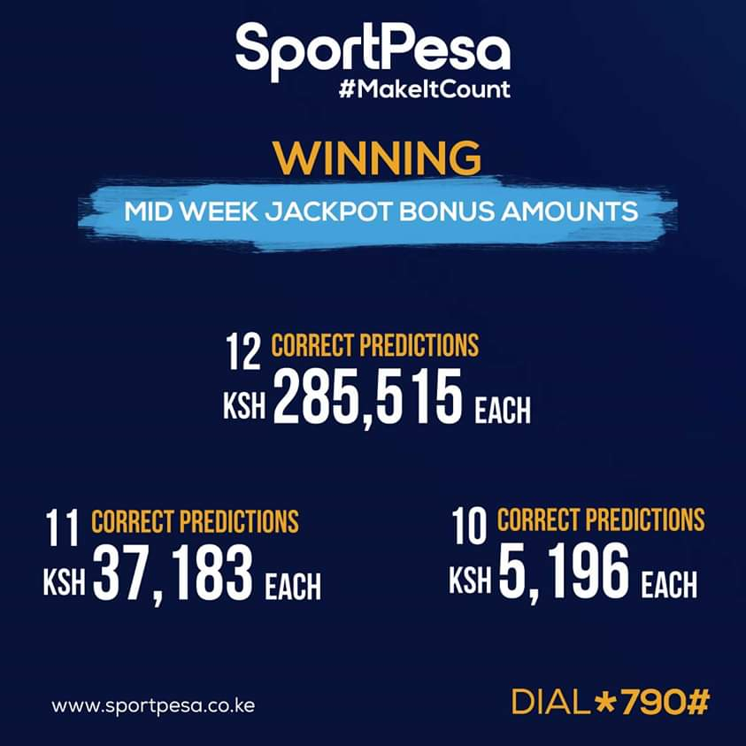 Sportpesa Midweek Jackpot Results This Week -Midweek intérieur Sportpesa Jackpot Tips