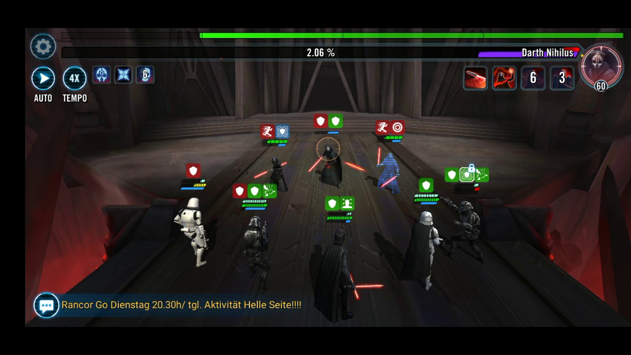 Swgoh Deutsch German Erste Ordnung Team Sith Raid Phase 1 tout Swgoh