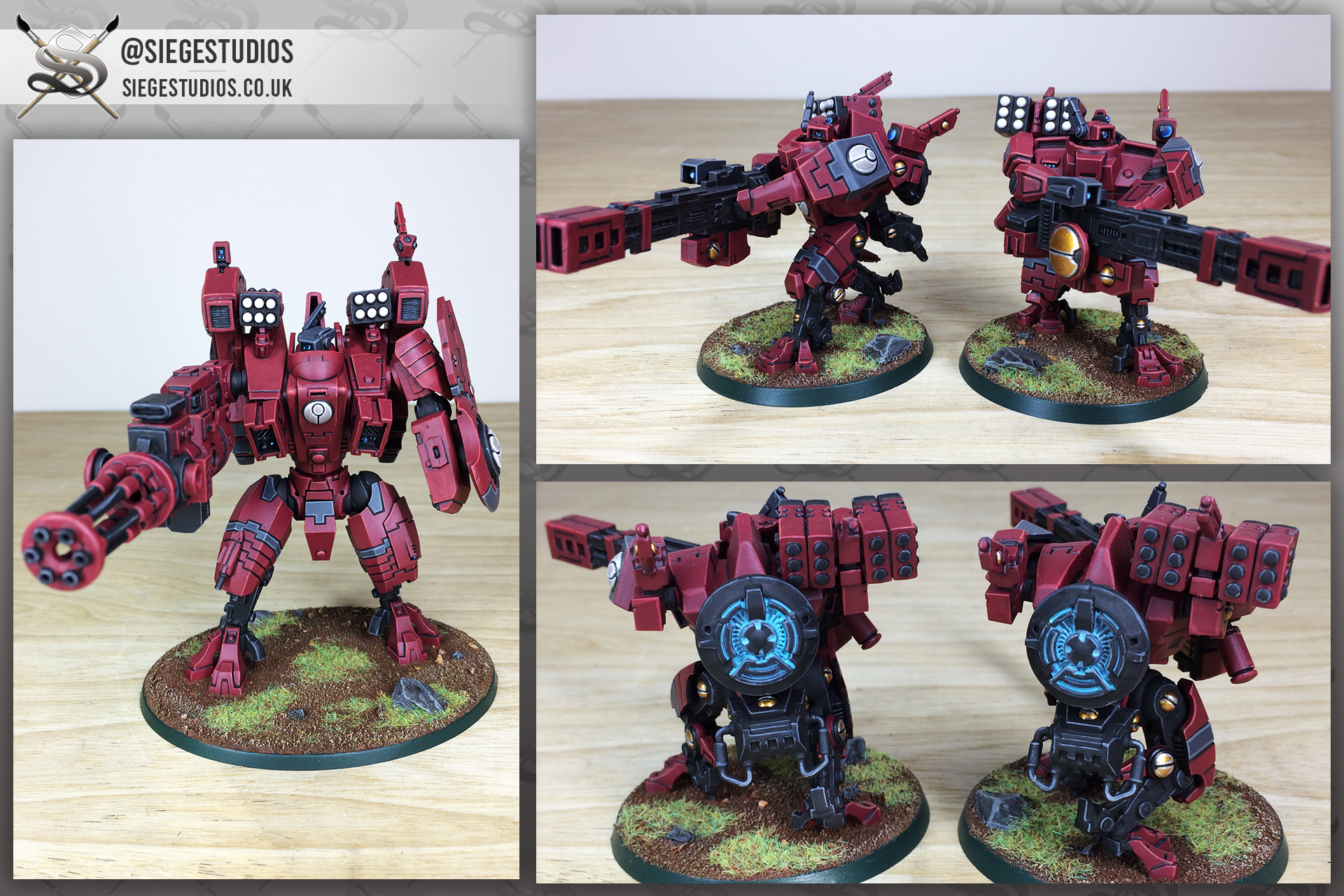 Tau - Farsight Xv88 Battlesuit Riptide - Siege Studios tout Tau Farsight