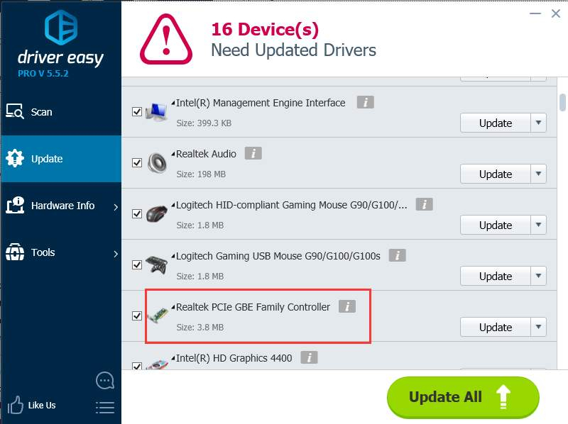 Update Realtek Pcie Gbe Family Controller Drivers On serapportantà Realtek Pcie Gbe Family Controller